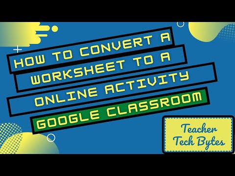 How to make a Worksheets into Online activity