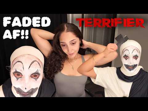 DRESSING UP AS THE TERRIFIER CLOWN BUT IM FADED AF