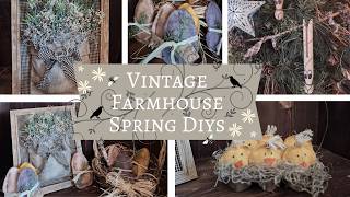 Spring Primitive Farmhouse Home Decor DIYs | Spring DIYs to Make Your Home Feel Cottage Cozy!