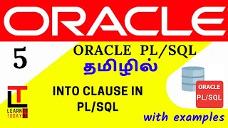 INTO Clause in PLSQL | Oracle PLSQL tutorial in TAMIL @learncodetodaytamil​