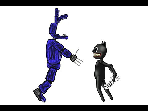 Withered Bonnie vs Cartoon Cat