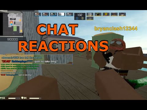 "#Busted" apparently im a hacker?! Counter Blox - Chat Reactions