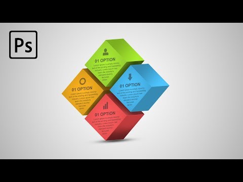How to Design Infographics Cube in Photoshop CC
