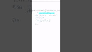 Linear Approximation  #CalculusShort #MathHacks #Derivatives #STEM #QuickMath  #Calculus #Maths