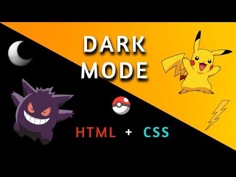 Dark Mode Pokemon - Tema Oscuro con HTML y CSS