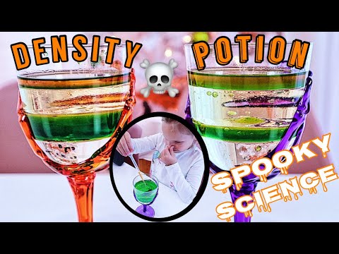 SPOOKY DENSITY POTION: 31 DAYS OF HALLOWEEN KIDS STEM SCIENCE EXPERIMENTS & ACTIVITIES