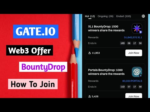 Gate.io Web3 Offer || BountyDrop || How To Join...? 