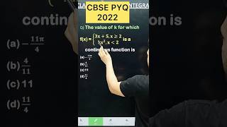 The value of k for which f(x) = {(𝟑𝐱+𝟓, 𝐱=𝟐〖𝐤𝐱〗^𝟐, 𝐱=𝟐)┤ is a  continuous function is