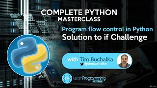 18  Solution to if Challenge | Python for life