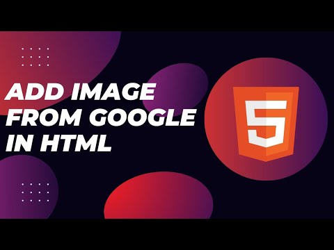 How to add image from google in HTML
