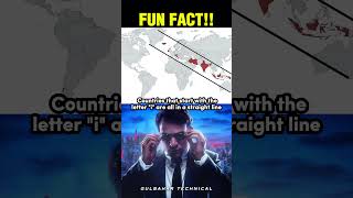 Did You Know All “I” Countries Are in a Straight Line?! 🌍📏🤯