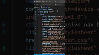 How to make responsive nav bar | Responsive nav bar using html,css and javascript #htmlcsstutorial