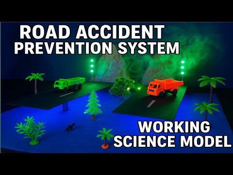 Fun DIY U-Turn Accident Prevention Model 🔴🟢 | IR Sensor + Relay + Buzzer Project #diy #experiment
