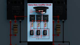 🔊 Heavy Bass Amplifier Circuit 💥 | Super Loud Sound System ⚡ #Shorts#amplifier #circuitdesign