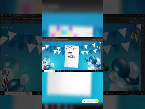 Birthday Card using HTML & CSS #programming