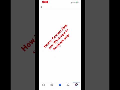 How to Connect /link your WhatsApp app to your Facebook page watch full video on my page 👉🏽