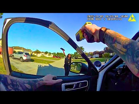 15 Year Old Thinks It’s Cool To Hit a Police Car With A Shovel