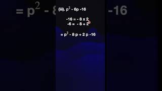 Tamil Nadu 9th Std Math Solutions: Exercise 3 6 Q1(iii) Algebra - Factorisation