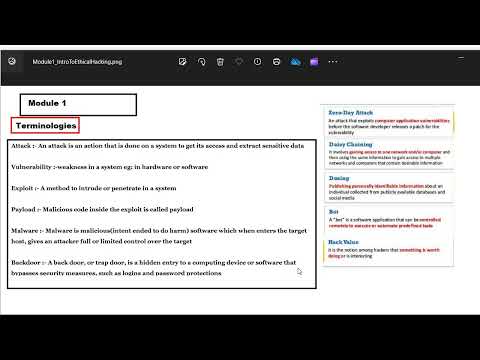 Ethical Hacking | Cyber Security | Basic Terminologies in Ethical Hacking