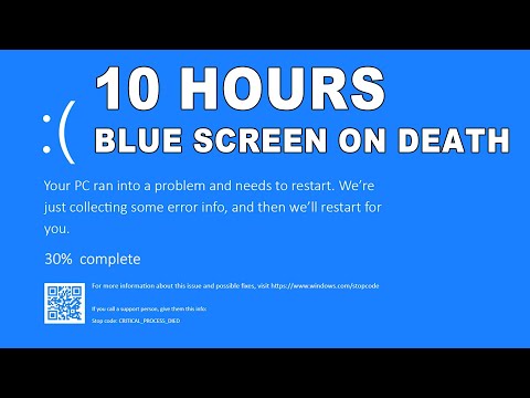 Windows 10/11 Blue Screen of Death Real Count | Fake Blue Screen Error For Prank | 10 Hours BSOD