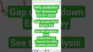 Nifty prediction for tomorrow||nifty tomorrow prediction||nifty fifty tomorrow prediction #shorts