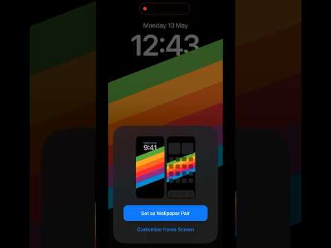 iOS Stripe Wallpaper 💚💛🧡❤️ • iPhone iOS 17 wallpapers ❤️‍🩹 #iphone #ios #apple #15promax #shorts