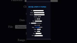 All HTML Input Types You Need to Know!