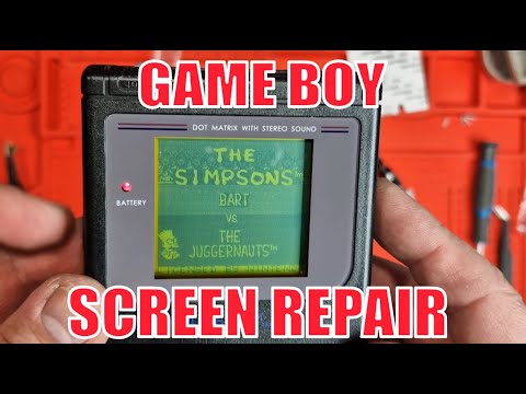 Game Boy - Missing Vertical Lines Screen Repair #gameboy #nintendo #repair #retrorepairs #gaming