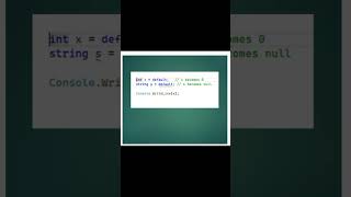 Unlock the Power of the Default Literal in C# 7.1+: Simplify Your Code! #shorts
