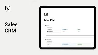 Notion Sales CRM Template: Maximize Sales Performance