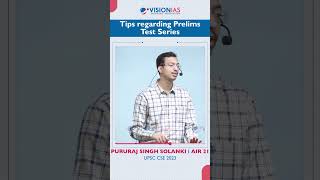 Toppers Tip | Pururaj Singh Solanki | AIR 21, UPSC CSE 2023 | Prelims Test Series