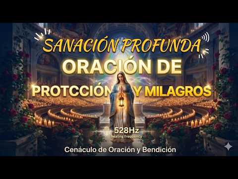 ORACIÓN DE PROTECCIÓN Y SANACIÓN PROFUNDA (2:40:00) | 528Hz Milagro Divino | Cenáculo de Oración 🙏✨