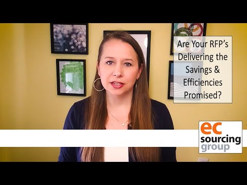 Are Your RFPs Delivering the cost savings and efficiencies promised?
