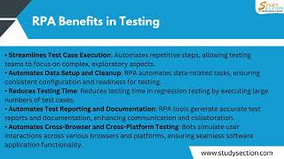 Watch how RPA is Transforming Software Testing? #StudySection