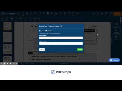 Encrypt, Restrict Access & Password Protect PDFs @ PDFSimpli.com