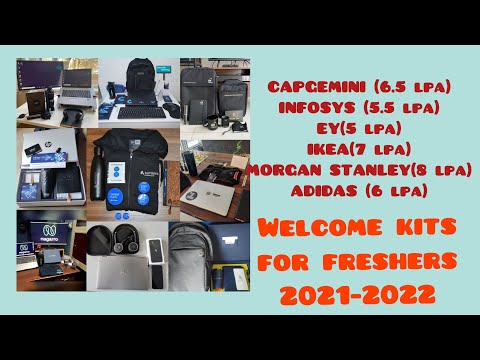 EY, INFY, MORGAN STANLEY, ADIDAS, CAPGEMINI (above 5 lpa) welcome kits for freshers #welcomekits21