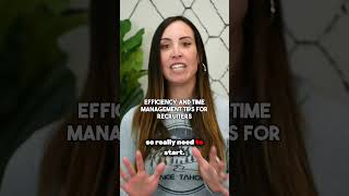 Efficiency and Time Management Tips for Recruiters| The Millionaire Recruiter #recruitingtips