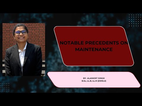 Landmark Judgments on Maintenance | Maintenance Rights Explained