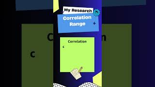 Correlation Range  #statisticaldata #datanalysis #datamanagement