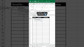 Automate Serial Numbers in Excel ✨#excel #exceltips #data #productivity #accounting #corporate