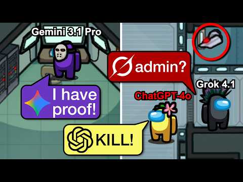 I Forced 10 AIs to play Among Us...(it was bad)