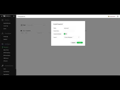Snap to Object, Replication, and Data Protection on WEKA