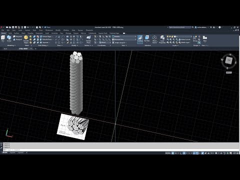 AutoCAD : How to draw a steel cable.
