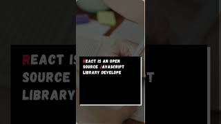 😃What is react #trending #react #reactjs interview question #react interview question #viral