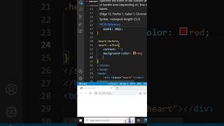 Simple Heart With CSS #css #shorts  #coding