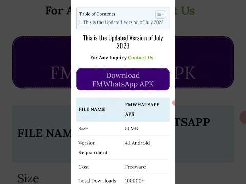 FM Whatsapp download kaise kare ? ! How to Download FM Whatsapp in Hindi 2023? 101% garanti #shorts