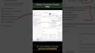 #Tableau - Files Connection Screen #tableaututorial #tableaudesktop #tableautips