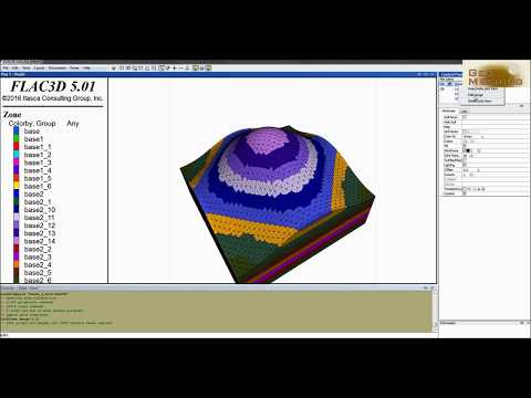 Geo Meshing - tutorial 1 - Meshing tool for Flac 3D