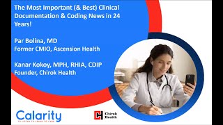 The Most Important Clinical Documentation and Coding News in 24 Years.