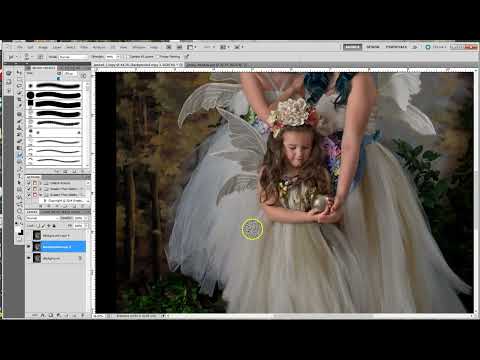 Feather Dresses with Smudge Brush